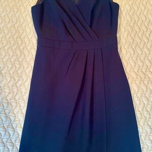 Elegant Navy Blue Sleeveless Dress